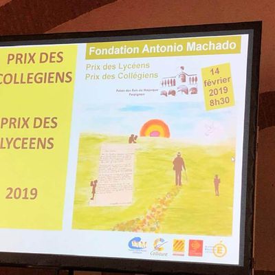 Prix des collégiens 2019 Fondation Antonio Machado