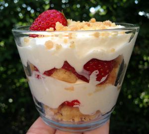 Trifle fraise crumble