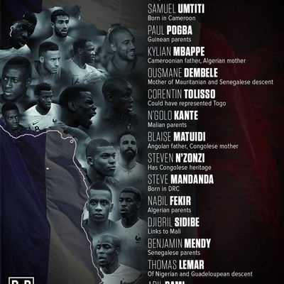 Mondial 2018 : les Bleus et la "richesse" des joueurs d’origine africaine 