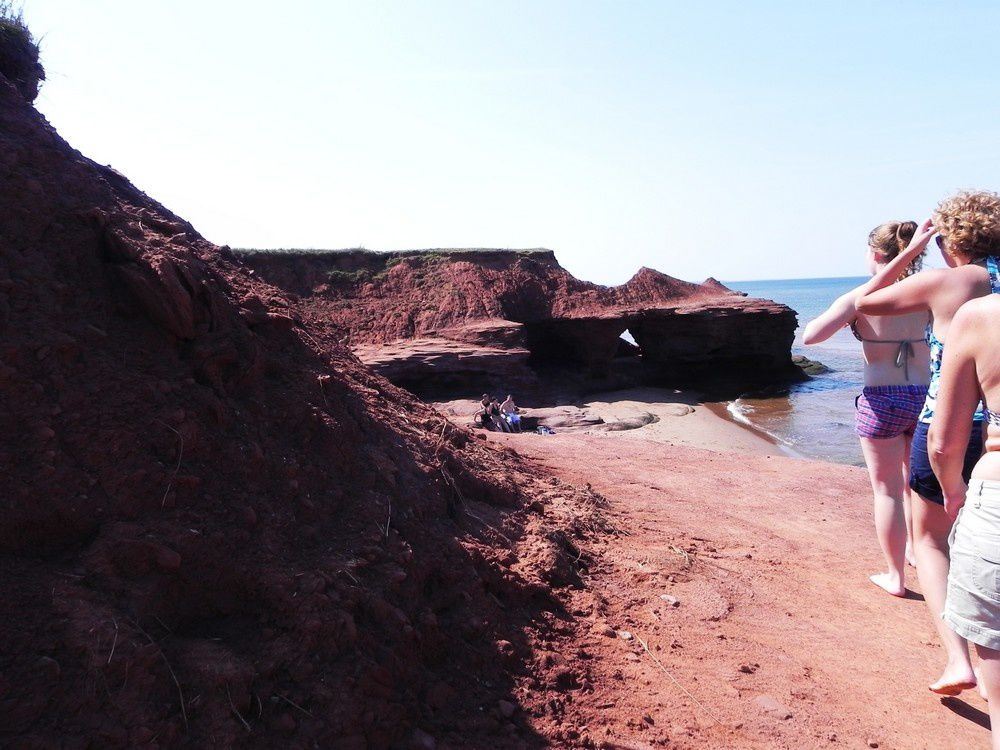 Premier week-end au Canada, magique!
La particularité de l'île comme on le voit sur les photos c'est que la terre est rouge, magnifique!