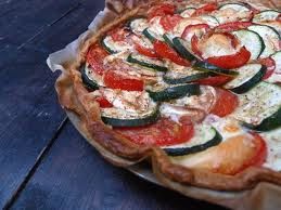 Tarte tomates courgettes et chèvre