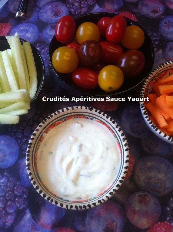 Crudités Apéritives Sauce Yaourt pour un Défi