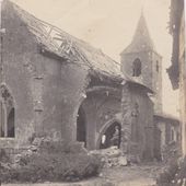 Église d'Amance, avril 1915 - Amance en Lorraine