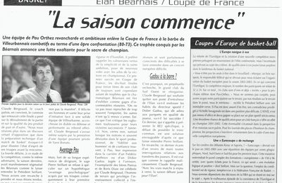 Sport - Sports Aquitains - Elan Béarnais - Avril 2002