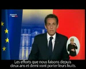 N. sarkozy prone le nouvel ordre mondial