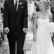 Bayern Munich Goalkeeper, Manuel Neuer Walks Down The Aisle With Crutches And It’s Everything