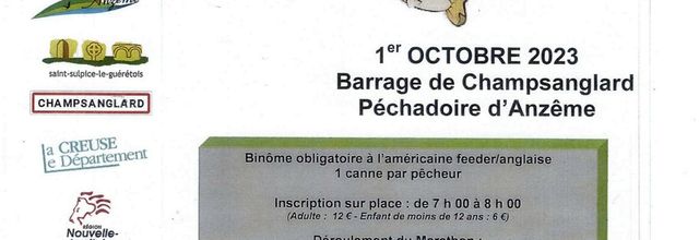 Marathon de pêche au coup dimanche 1er octobre 2023 - CMF