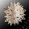Gabarit gratuit focon de neige en kirigami 3D