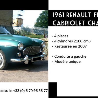 1961 - Renault Fregate - Cabriolet Chapron