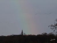 Trompettes, arc en ciel et pyrenées