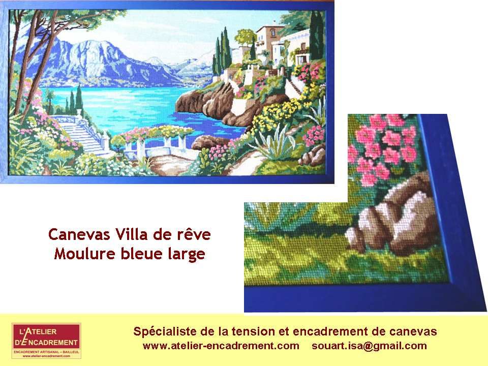 Faire encadrer un canevas