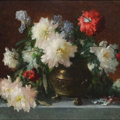  Les fleurs par les grands peintres (57) - Adolphe Louis-Napoléon Castex-Dégrange (1840-1918)