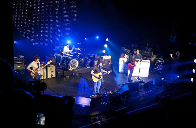 Noel Gallagher sur C+ et sur C+ Sport lors d'une soirée Manchester le 3 janvier