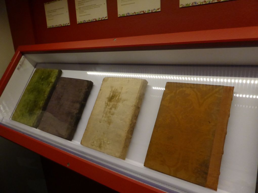 Vues de l'exposition Trésors royaux. .La bibliothèque de François 1er, château royal de Blois © Le Curieux des arts Gilles Kraemer, présentation presse de l'exposition, juillet 2015