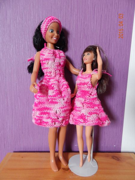 robe aux aiguilles pour Barbie et poupée mannequin de 37cm