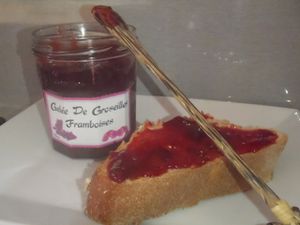 Gelée de groseilles et framboises