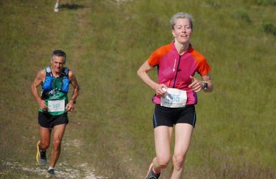 Trail du Grand Lubéron 2024 (Cabrières-d’Aigues, 84) - La 2ème marche du podium féminin pour Céline GUIEU