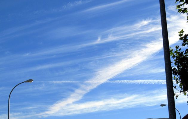 La Marca del Zorro en el cielo de ayer por la tarde