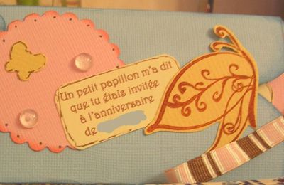 petites cartes d'invitation