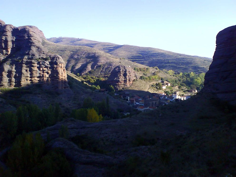 Marcha realizada por el entorno de Matute y Tobia, La Rioja el día del Salchichón Asado