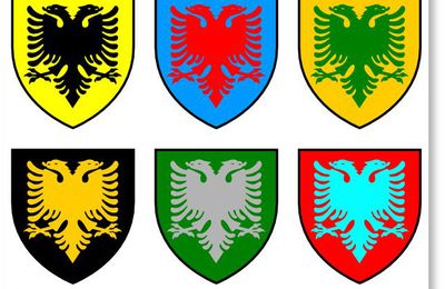 PDF 1 / Blason à colorier pour guirlandes