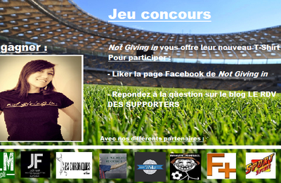 JEU CONCOURS : 4 T-Shirts "Not Giving in" à gagner ! 