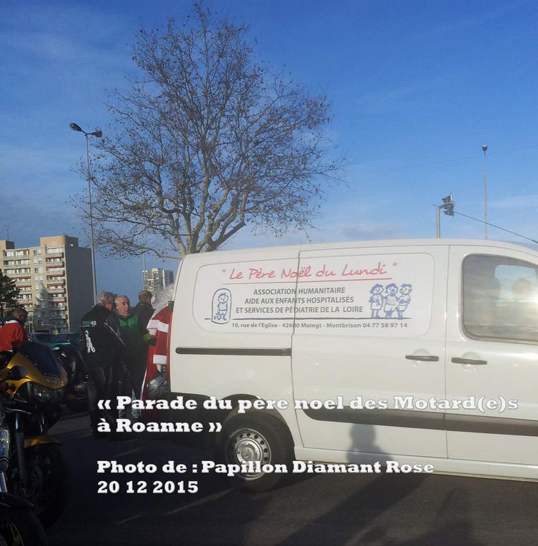 « Parade du père noel des Motard(e)s   à Roanne »   Photo de : Papillon Diamant Rose 20 12 2015