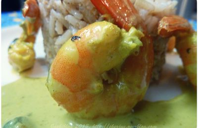 Crevettes au curry { Un tour en cuisine }