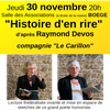 30 novembre "histoire d'en rire"