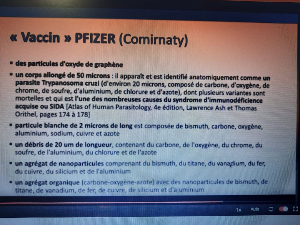 Compositions des injections expérimentales appelées crapuleusement à tort &quot;vaccins&quot; - 29/01/2022.