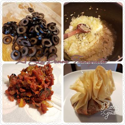 Papillotte aux olives noires