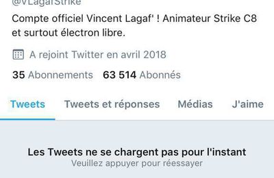 Vincent Lagaf ferme son compte Twitter