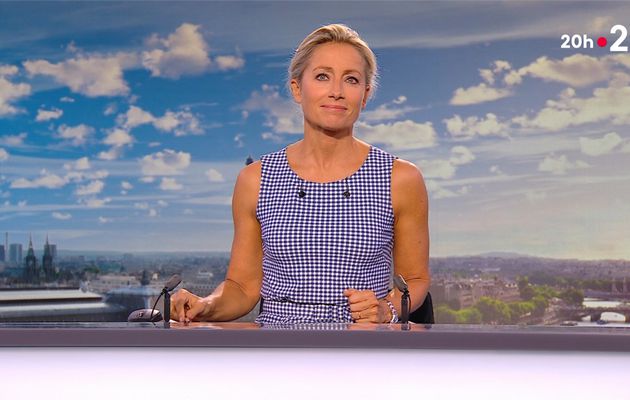 Anne-Sophie Lapix JT 20H France 2 le 28.09.2023