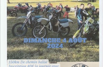 Rando moto Monteton à Loubès Bernac (47) le 4 aout 2024