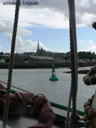 La remontée du Jaudy est agréable, et jolie l'arrivée à Tréguier