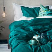 Parure de couette en coton - Pétrole - Home All | H&M FR