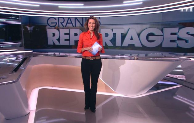 Anne-Claire Coudray JT 13H TF1 le 24.02.2018