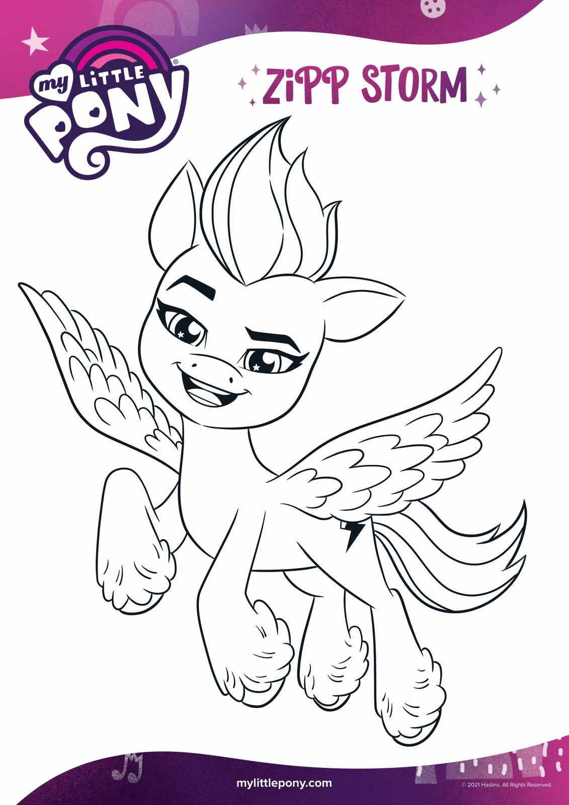 Coloriage My Little Pony Nouvelle Génération 30 Coloriages de My Little Pony #20 [Coloriage][Activité][MLP][Maternelle][Élémentaire]  - Le Bazar du Lion