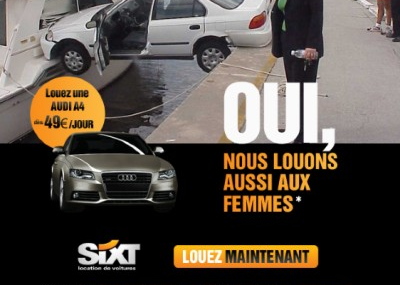 Un Jour, Une PUB : SIXT LOCATION