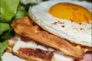 Croque Gaufre Madame ... à la Mimolette