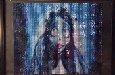  Tableau diamant Painting  Émilie des noces funèbres de Tim Burton par Alyssonne 