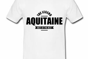 T Shirt Aquitaine blanc homme The Legend