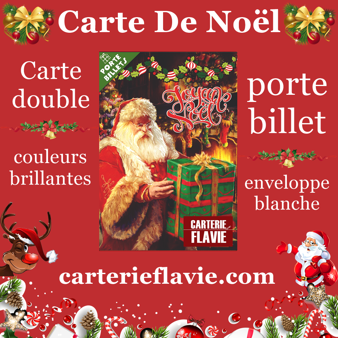 Suggestion de Flavie avec cette Carte de Noël Porte-Billet