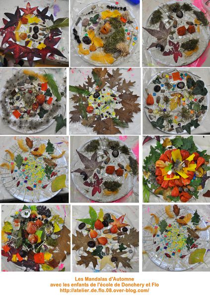 Atelier Mandalas d'Automne avec l'école de Donchery