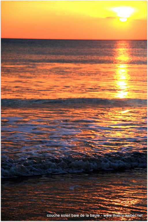 Couché de soleil baie de La Baule - Photos Thierry Weber Photographe de Mer Guérande La Baule