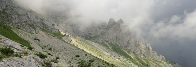 Pas de L'Oeille (1960m) et Col Vert (1766m)