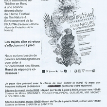 31ème Festival du film Nature & Environnement de la FRAPNA