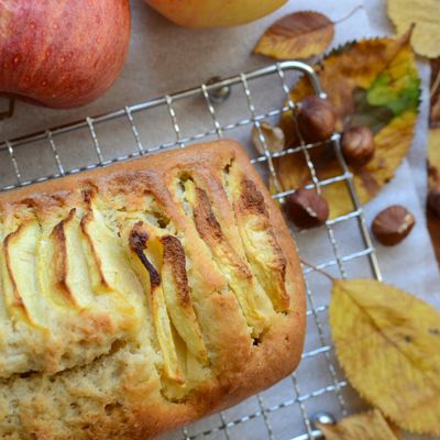 Cake marbré noisettes et pomme