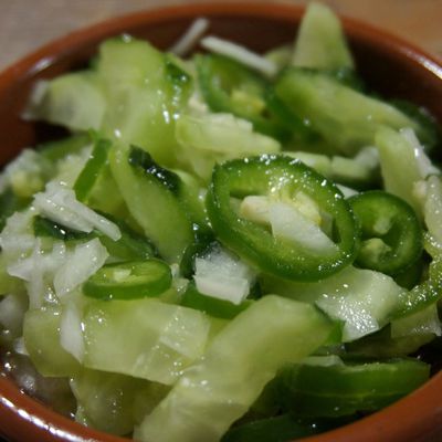 Salade concombre gros piment-Recette Réunion (974)