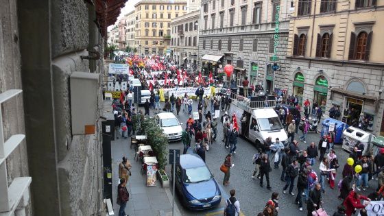 foto della manifestazione di Roma del 17 ottobre 2009